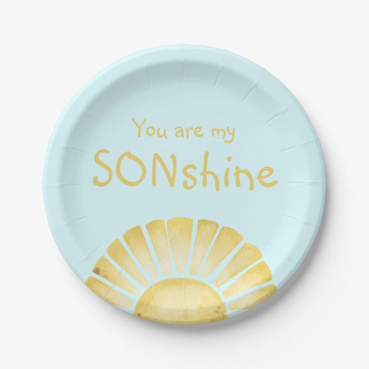 U bent mijn Sonshine-baby shower Papieren Bordje (Voorkant)
