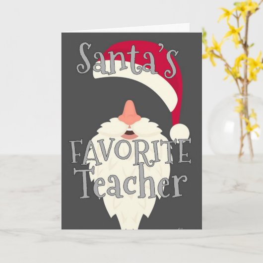 U BENT MIJN SPECIALE LERAAR "CHRISTMAS WISHT" KAART (Gele Bloem)