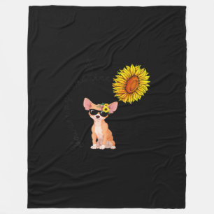 U bent mijn Sunshine Chihuahua Zonnebloem Chiahuah Fleece Deken