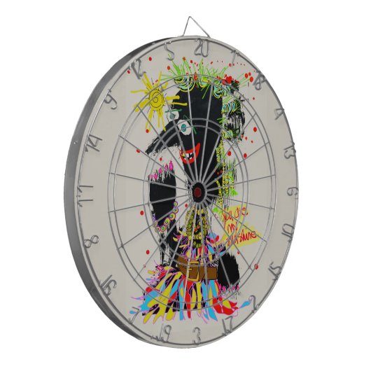 U BENT MIJN SUNSHINE Dartboard Dartbord (Voorkant Links)