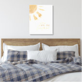 U bent mijn Sunshine Sun kwekerij Boho Decor Canvas Afdruk (Insitu (Slaapkamer))