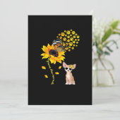 U bent mijn Sunshine Sunflower Chihuahua Mannen Vr Aankondiging (Staand voorkant)