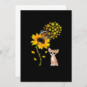 U bent mijn Sunshine Sunflower Chihuahua Mannen Vr Aankondiging (Voorkant / Achterkant)