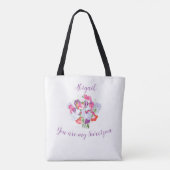 U bent mijn Sweetpea persoonlijke Canvas tas (Achterkant)