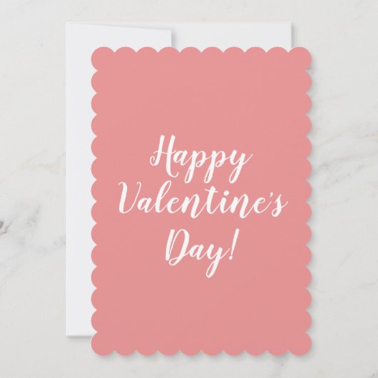 U bent Mijn Valentijn roze Kaart (Achterkant)