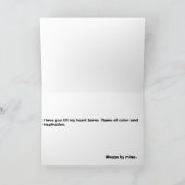 U bent mijn vlam van het wenskaartfra van de kaart (Binnen)