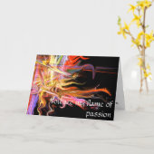 U bent mijn vlam van het wenskaartfra van de kaart (Gele Bloem)