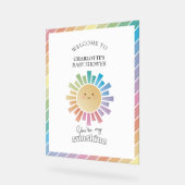 U bent mijn zonneschijn Baby shower welkom Acryl Bord (Hoek)