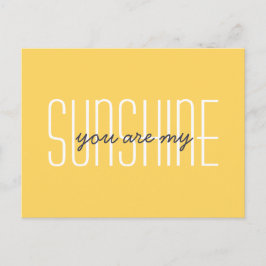 U bent mijn zonneschijn citaat typografie Sunny Ye Briefkaart