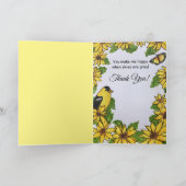 U bent mijn zonneschijn Dank u vrolijke Kaart (Binnen)