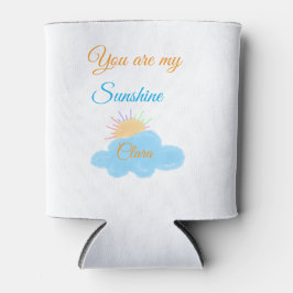 U bent mijn zonneschijn geel oranje zonnestralen b blikjeskoeler