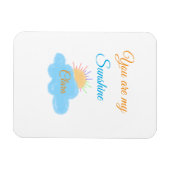 U bent mijn zonneschijn geel oranje zonnestralen b magneet (Horizontaal)