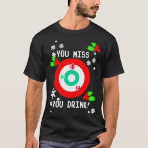 U bent Miss Game, u Drink me lelijk met Kerstmis. T-shirt
