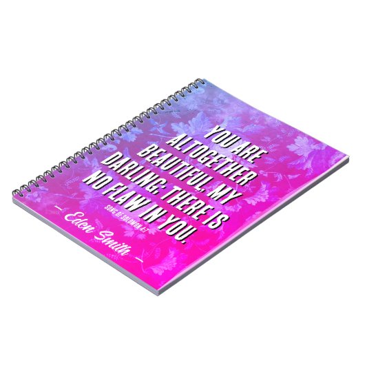 U bent mooi - Custom Journal Bijbel vers Notitieboek (Linkerzijde)