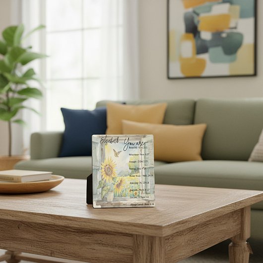 U bent: Mooie, gepersonaliseerde geschriften Fotoplaat