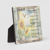 U bent: Mooie, gepersonaliseerde geschriften Fotoplaat (Voorkant)