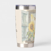 U bent: Mooie, gepersonaliseerde geschriften Geïsoleerde Drinkbeker (Achterkant)