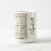 U bent: Mooie, gepersonaliseerde geschriften Koffiemok (Center)