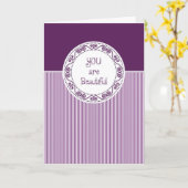 U bent Mooie Kaart/Aanmoediging Kaart (Gele Bloem)