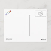 U bent niet alleen een veiligheidspin briefkaart (Achterkant)