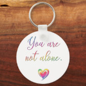 U bent niet alleen een veiligheidspin sleutelhanger (Voorkant)