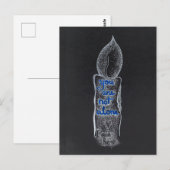 U bent niet alleen kaars compassie vriendelijkheid briefkaart (Voorkant / Achterkant)