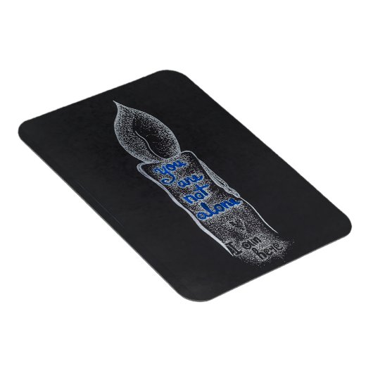 U bent niet alleen kaars compassie vriendelijkheid magneet (Rechterzijde)