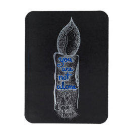 U bent niet alleen kaars compassie vriendelijkheid magneet