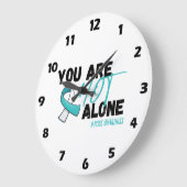 U bent niet alleen PCOS Blauwgroen lint Grote Klok (Hoek)