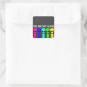 U bent niet alleen Sticker (Tas)