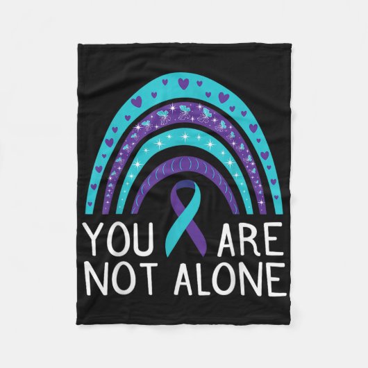 U bent niet alleen zelfmoordbewust Mentale Gezondh Fleece Deken (Voorkant)
