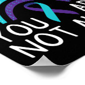 U bent niet alleen zelfmoordbewust Mentale Gezondh Poster (Hoek)