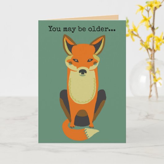 U bent nog een Vos Kaart (Gele Bloem)