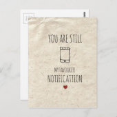 U bent nog mijn favoriet bericht briefkaart (Voorkant / Achterkant)