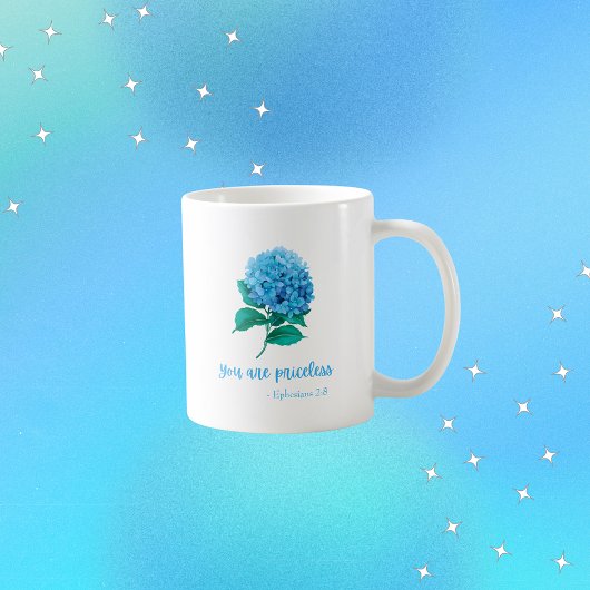 U bent onbetaalbaar Christelijk geloof Modern Flor Koffiemok