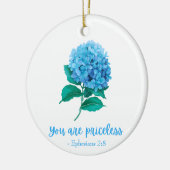 U bent onbetaalbaar Christelijk Geloofsgeschrift F Keramisch Ornament (Links)