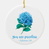 U bent onbetaalbaar Christelijk Geloofsgeschrift F Keramisch Ornament (Achterkant)