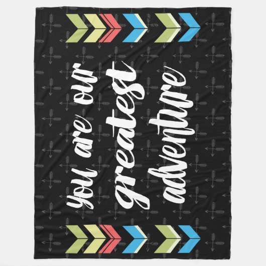 U bent ons grootste avontuur fleece deken (Voorkant)