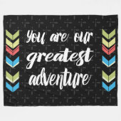 U bent ons grootste avontuur fleece deken (Voorkant (Horizontaal))