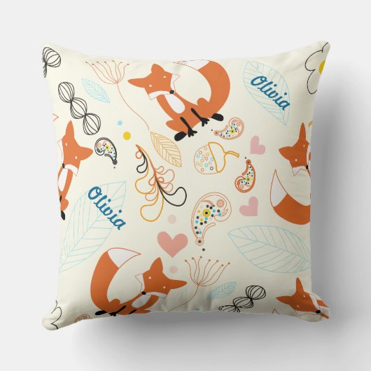 U bent ons grootste avontuur Oranje vos Kussen (Achterkant)