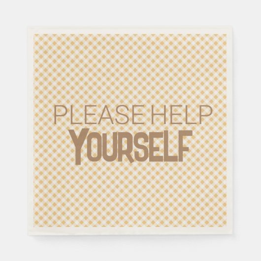 U bent onze zon glans papieren servet (Voorkant)