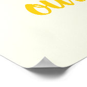 U bent onze zonneschijn lachende gele zon gewoonte poster (Hoek)