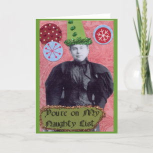 U bent op Mijn Ongehoorzame Lijst Feestdagen Kaart