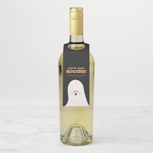 U bent opgeBoost Halloween Cute Ghost Bottle Ta Flessenhanger (Op fles)