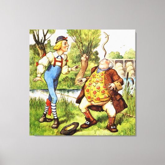 U bent oud, Vader William - Alice in Wonderland Canvas Afdruk (Voorkant)