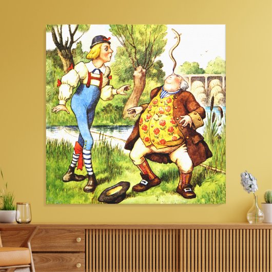 U bent oud, Vader William - Alice in Wonderland Canvas Afdruk (Insitu (Woonkamer))