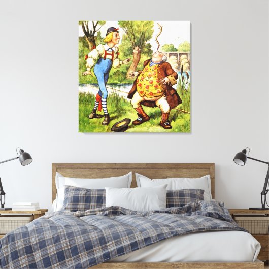 U bent oud, Vader William - Alice in Wonderland Canvas Afdruk (Insitu (Slaapkamer))