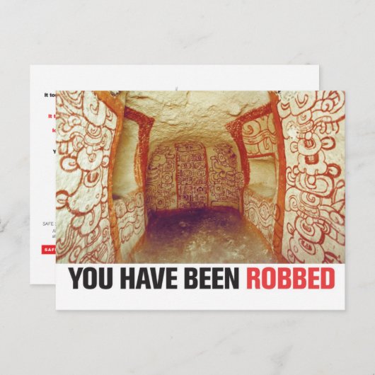 U bent overvallen briefkaart (Guatemala) (Voorkant / Achterkant)