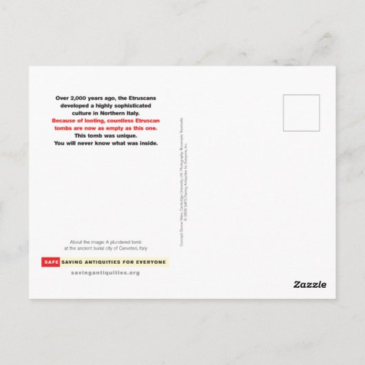 U bent overvallen briefkaart (Italië) (Achterkant)