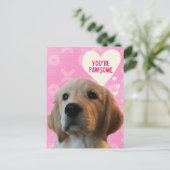 U bent PAWSOME Golden Valentijn's Day Briefkaart (Staand voorkant)